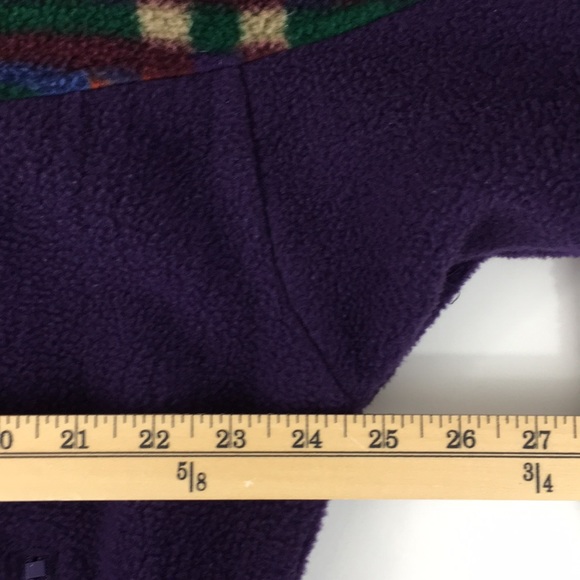 Columbia Vintage Purple Fleece 1/4 Zip Jacket - Picture 7 of 8